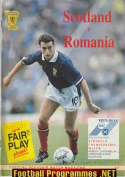 Scotland v Romania 1990 - Hampden Park