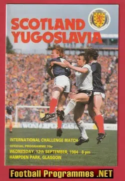 Scotland v Yugoslavia 1984 - Hampden Park