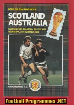 Scotland v Australia 1985 - Hampden Park
