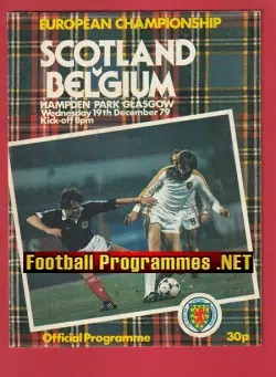 Scotland v Belgium 1979 - Hampden Park