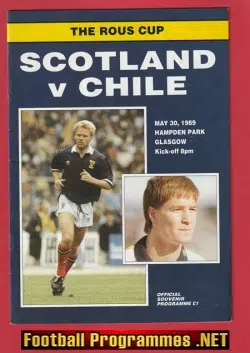 Scotland v Chile 1989 - Hampden Park