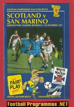 Scotland v San Marino 1991 - Hampden Park