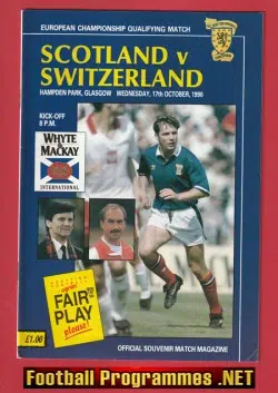Scotland v Switzerland 1990 - Hampden Park