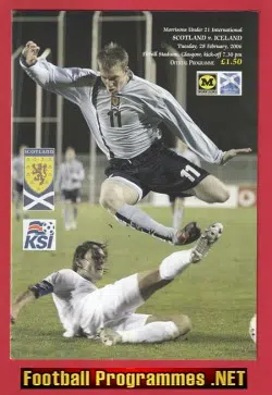 Scotland v Iceland 2006 - Firhill Stadium Glasgow