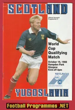 Scotland v Yugoslavia 1988 - World Cup Hampden Park