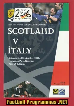 Scotland v Italy 2005 - Hampden Park