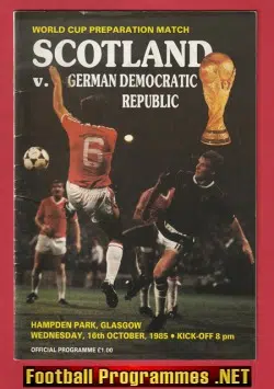 Scotland v Germany 1985 - Hampden Park