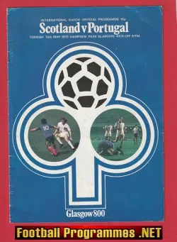 Scotland v Portugal 1975 - Hampden Park Glasgow