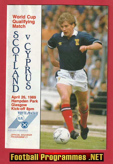 Scotland v Cyprus 1989 – Hampden Park Glasgow