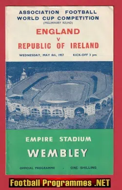 England v Ireland 1957 – Duncan Edwards World Cup Prelims
