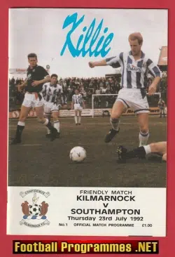 Kilmarnock v Southampton 1992 - Friendly Match