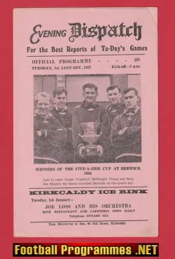 Raith Rovers v Est Fife 1957 – Scotland 1950s