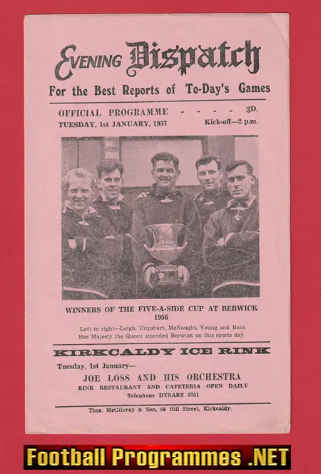 Raith Rovers v Est Fife 1957 – Scotland 1950s