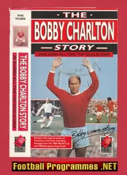 Manchester United Bobby Charlton Autograph SIGNED Video Card