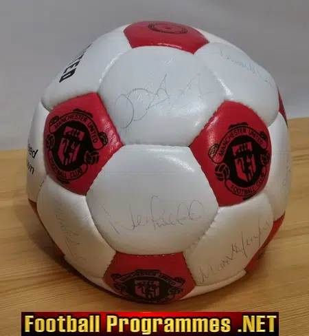 Manchester United Football Club Multi SIGNED Football 1990s