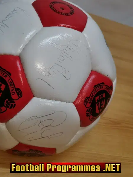 Manchester United Football Club Multi SIGNED Football 1990s