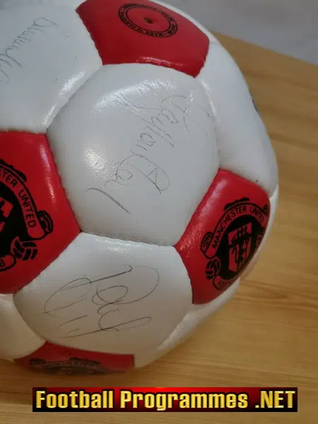 Manchester United Football Club Multi SIGNED Football 1990s