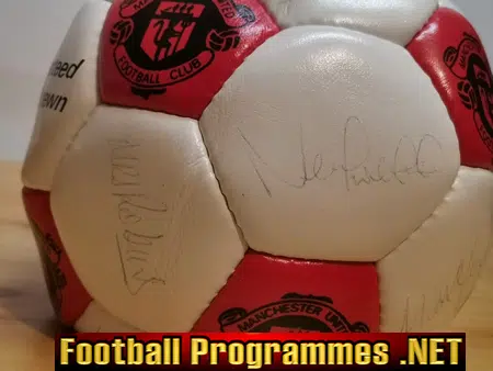 Manchester United Football Club Multi SIGNED Football 1990s