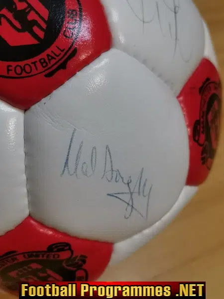 Manchester United Football Club Multi SIGNED Football 1990s