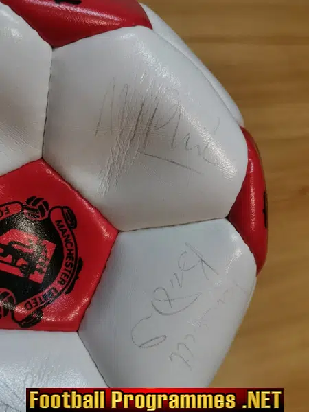 Manchester United Football Club Multi SIGNED Football 1990s
