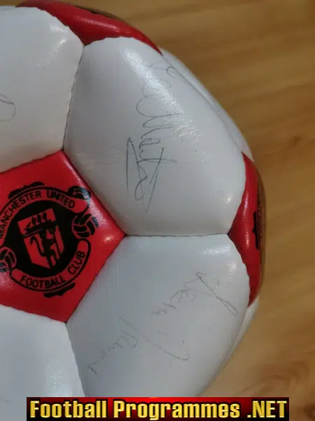 Manchester United Football Club Multi SIGNED Football 1990s