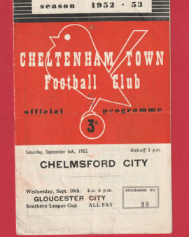 Cheltenham Town v Chelmsford City 1952 – 1950s