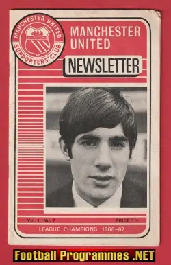 Manchester United Supporters Newsletter 1966 - 1967 - V1 7