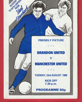 Brandon United v Manchester United 1988 – Friendly Game