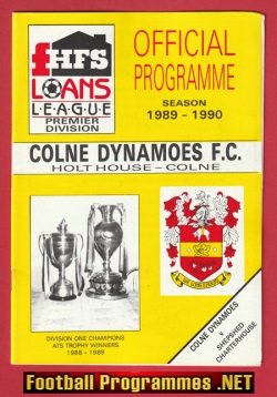 Colne Dynamoes v Shepshed Charterhouse 1989 – Last Season Colne