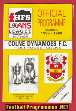 Colne Dynamoes v Horwich 1989 – Last Season Colne