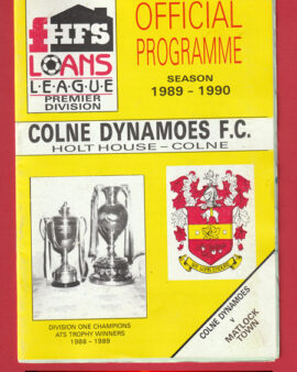 Colne Dynamoes v Matlock Town 1990 – Last Season Colne
