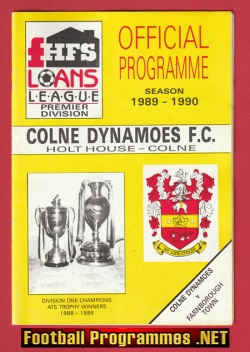 Colne Dynamoes v Farnborough Town 1990 – Last Season Colne