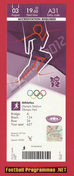 London Olympic Games 2012 – Official Opening Day Ticket