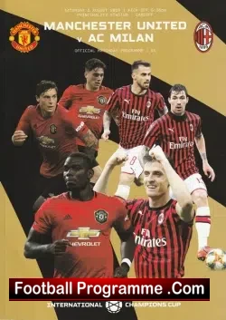 AC Milan v Manchester United 2019 – International Champions Cup
