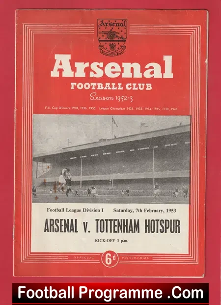 Arsenal v Tottenham 1953