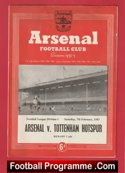 Arsenal v Tottenham 1953
