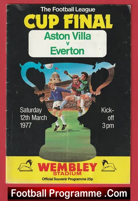 Aston Villa v Everton 1977 – Football League Cup Final Wembley