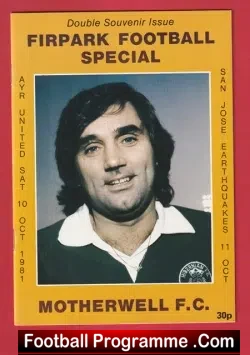 Ayr United v San Jose Earthquakes 1981 – George Best Motherwell