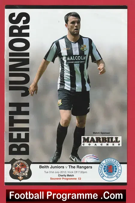 Beith Juniors v Glasgow Rangers 2012 – 2nd Match After Demotion