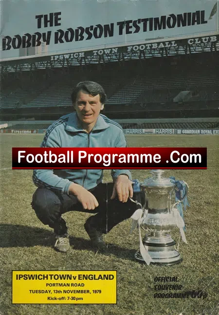 Bobby Robson Testimonial Benefit Match Ipswich Town 1979 Inc George Best