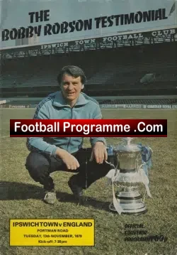 Bobby Robson Testimonial Benefit Match Ipswich Town 1979 Inc George Best