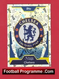 Chelsea Football Club Antonio Conte Autograph SIGNED Match Attax - football programme