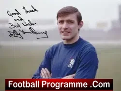 Chelsea Football Club Bobby Tambling Autograph SIGNED Photo - football memorabilia