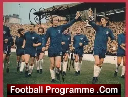 Chelsea Football Club John Dempey + Ron Harris SIGNED Picture - football memorabilia