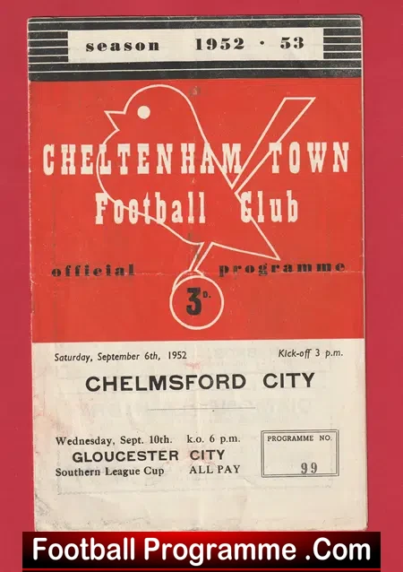 Cheltenham Town v Chelmsford City 1952 – 1950s