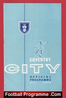 Coventry City v Manchester United 1963 - football programme