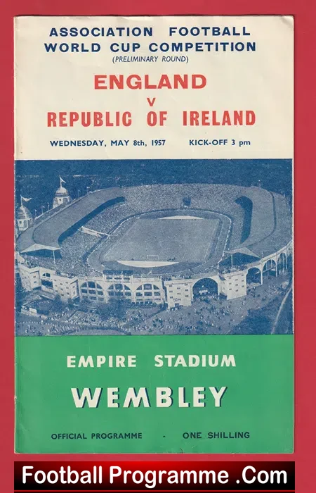 England v Ireland 1957 – Duncan Edwards World Cup Prelims