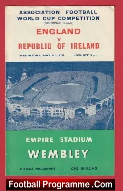 England v Ireland 1957 – Duncan Edwards World Cup Prelims