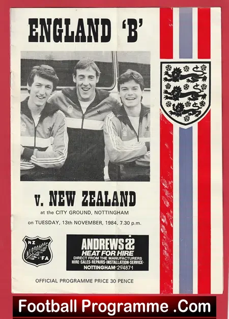 England v New Zealand 1984 – B Match at Nottingham Forest