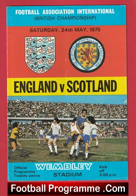 England v Scotland 1975 – Wembley